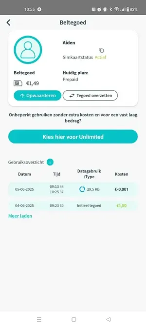 Beltegoed One2track app