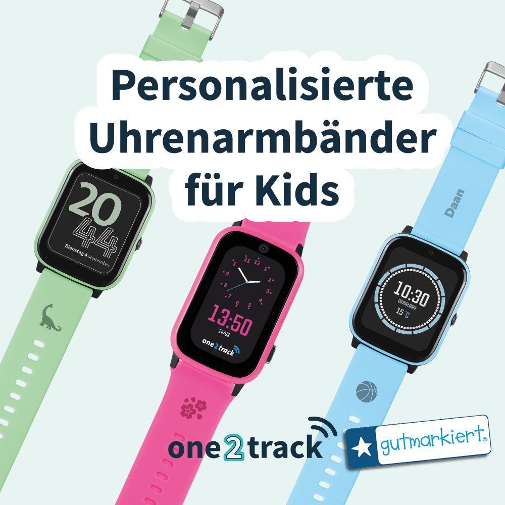 Das personalisierte Uhrenarmband für die one2track GPS-Uhren