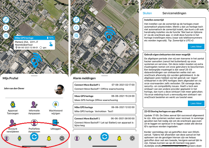 one2track GPS telefoonhorloges voor kinderen nieuwe app nieuwsitem 4 deff