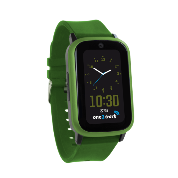 Connect_Up_GPS_telefoonhorloge_voor_kinderen_one2track_groen_klok3
